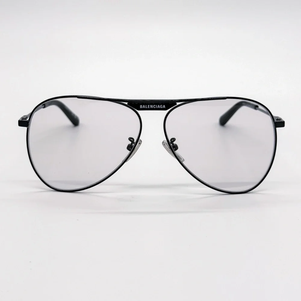 NEW BALENCIAGA BB0244S 004 AVIATOR GREY UNISEX SUNGLASSES BALENCIAGA